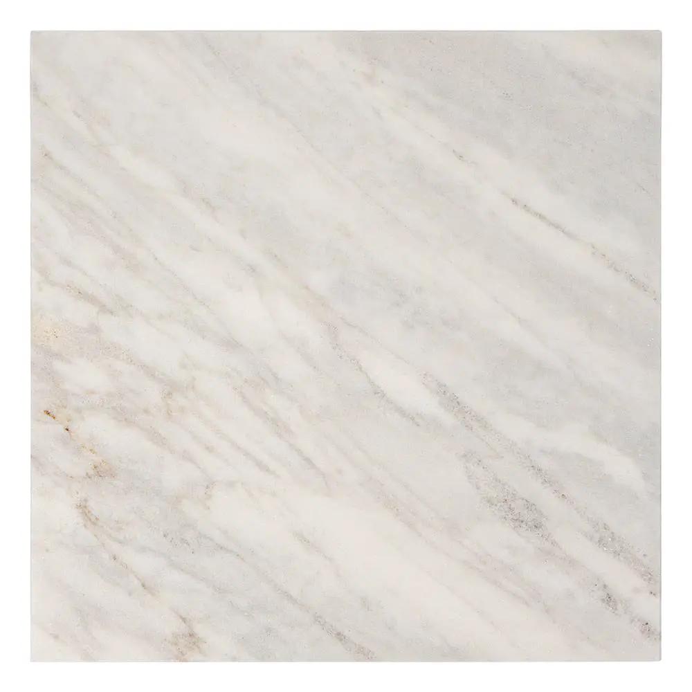 Black, Carrara T Honed Checkerboard Pattern Marble Tiles 12x12