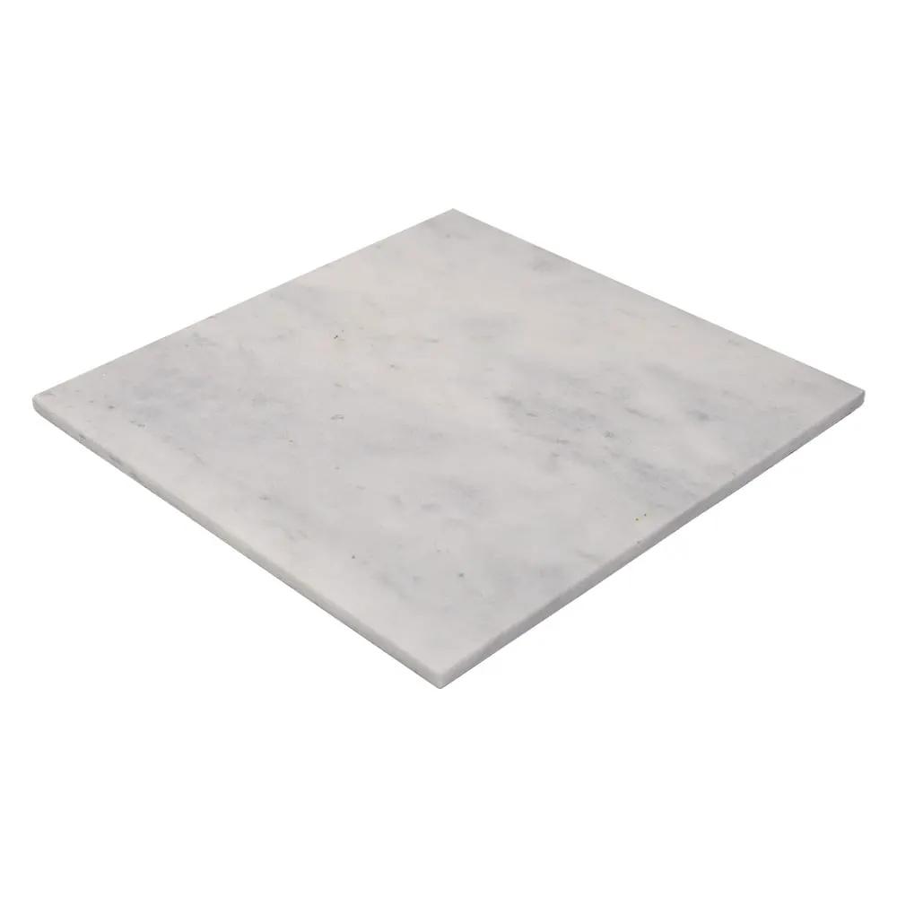 Black, Carrara T Honed Checkerboard Pattern Marble Tiles 12x12
