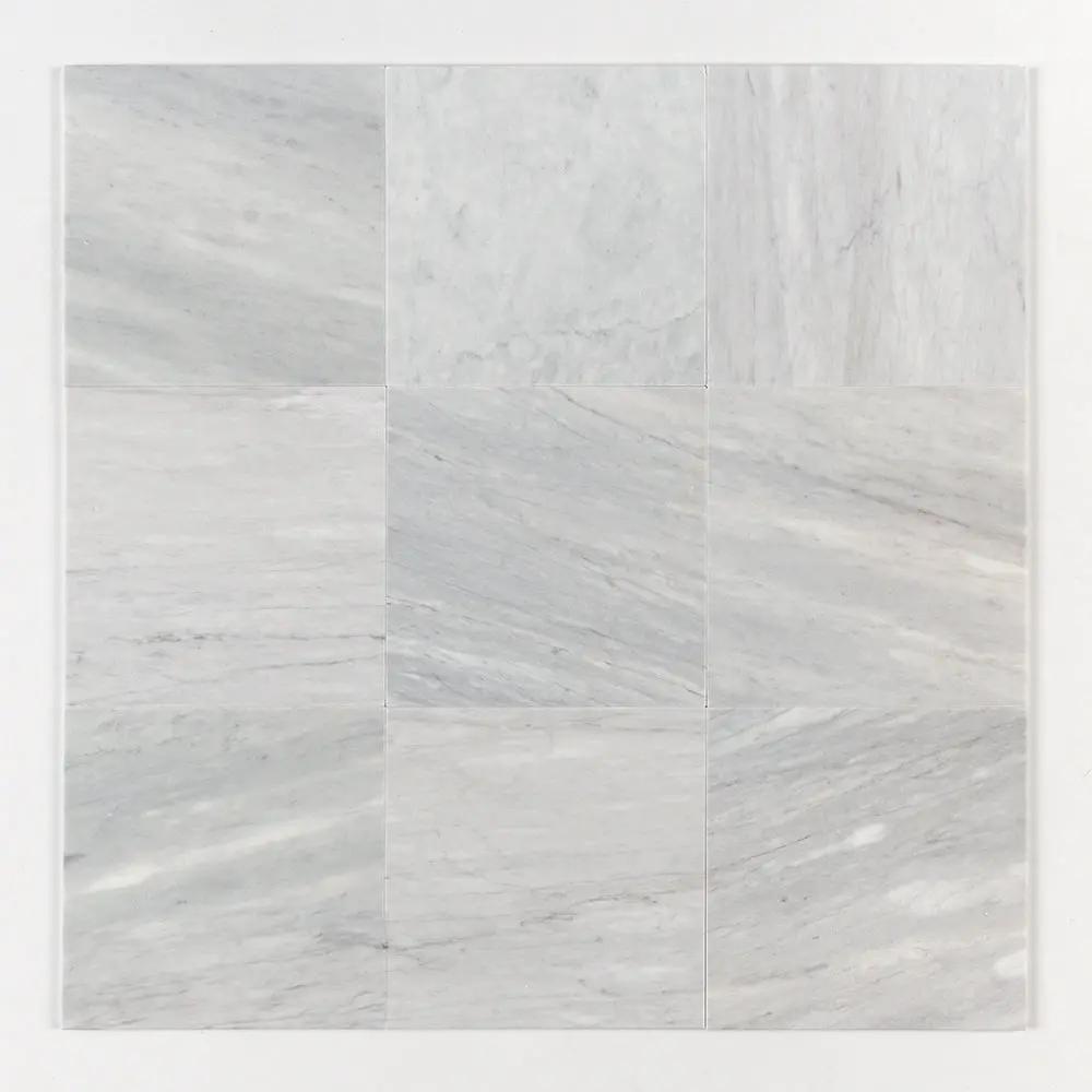 Carrara T Honed Marble Tiles 12x12