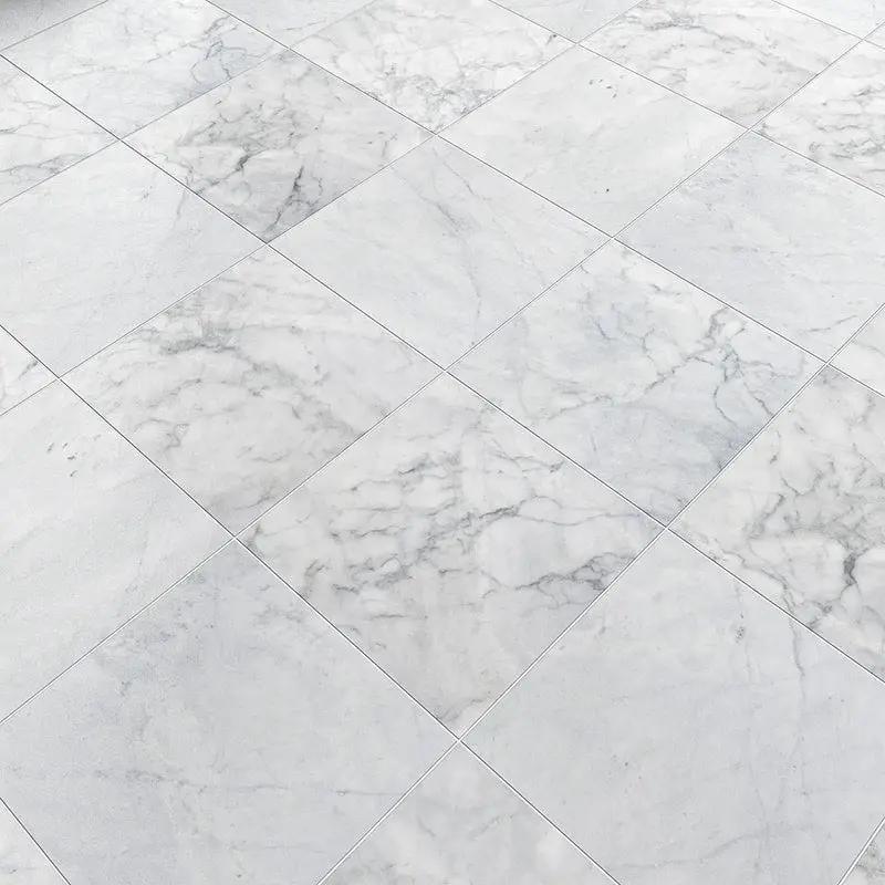 Carrara T Honed Marble Tiles 12x12
