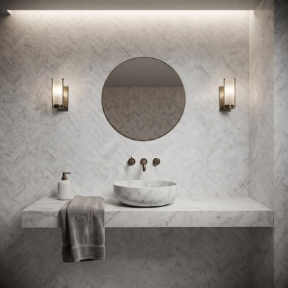 Carrara T Honed Marble Tiles 2 3/4x5 1/2
