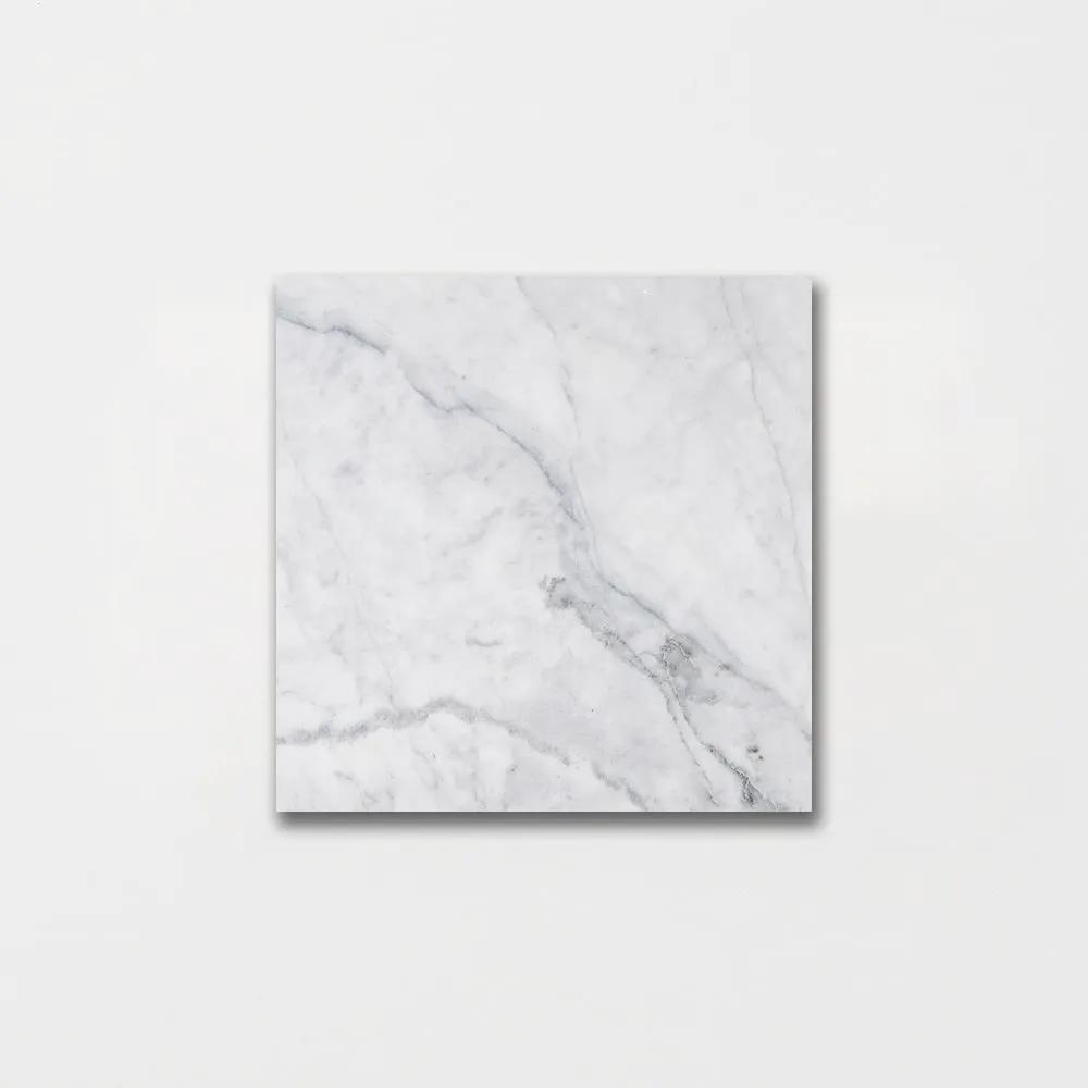 Carrara T Honed Marble Tiles 5 1/2x5 1/2