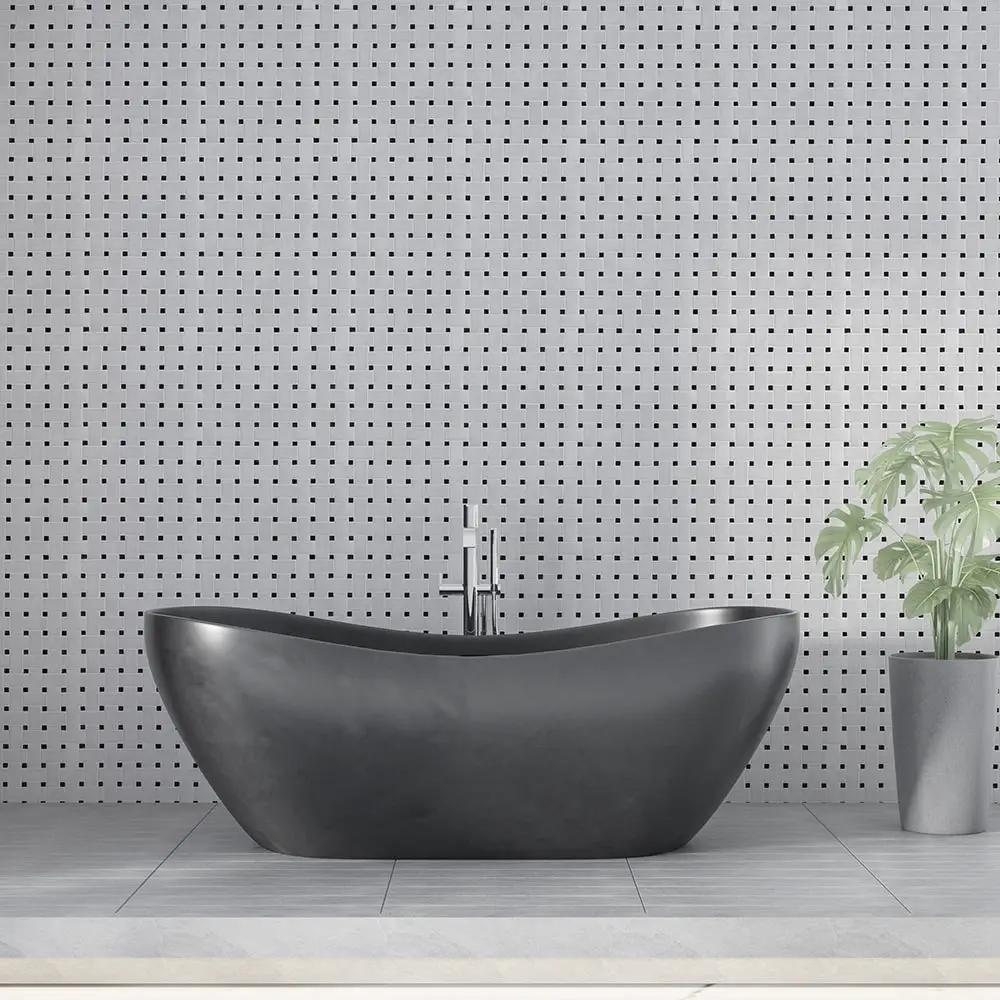 Carrara T Polished Basket Weave Marble Mosaics 12x12