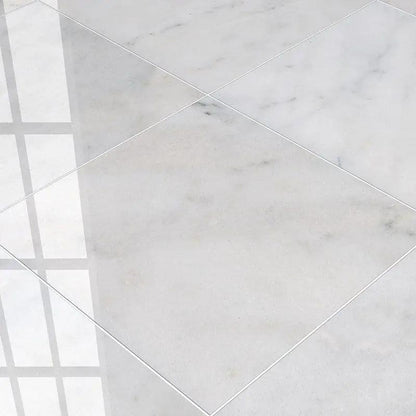 Carrara T Polished Marble Tiles 24x24