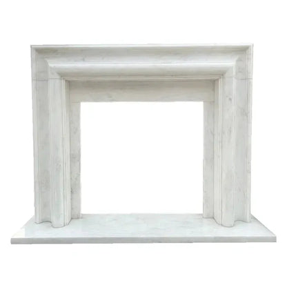 Carrara White Marble Hand-carved Fireplace - Polished 14x67x69