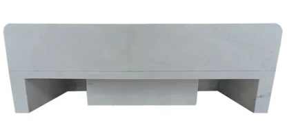 Carrara White Natural Stone Wall Mount Bathroom Sink With Backsplash 18X36