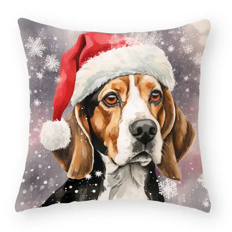 Cartoon animal christmas pillowcase set of 9 living room decor