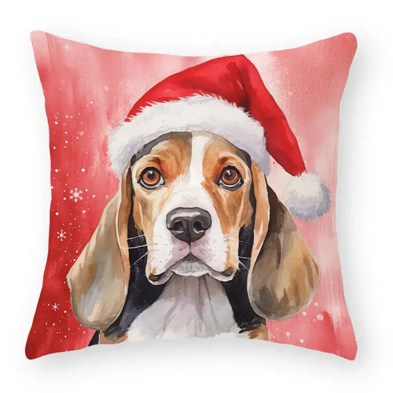 Cartoon animal christmas pillowcase set of 9 living room decor