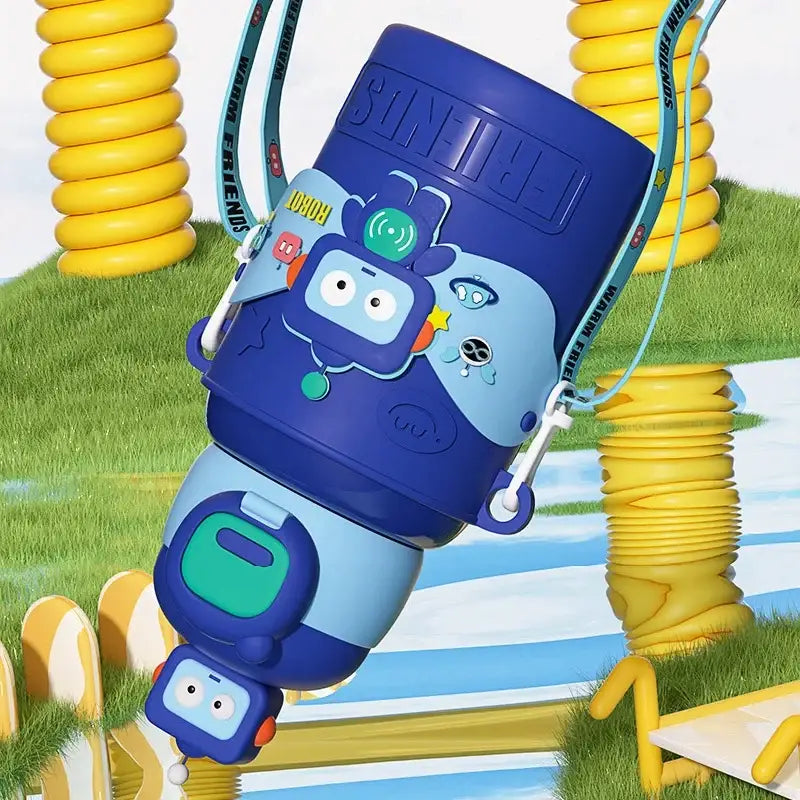 Cartoon animals insulated stainless steel mug for kitchen kids