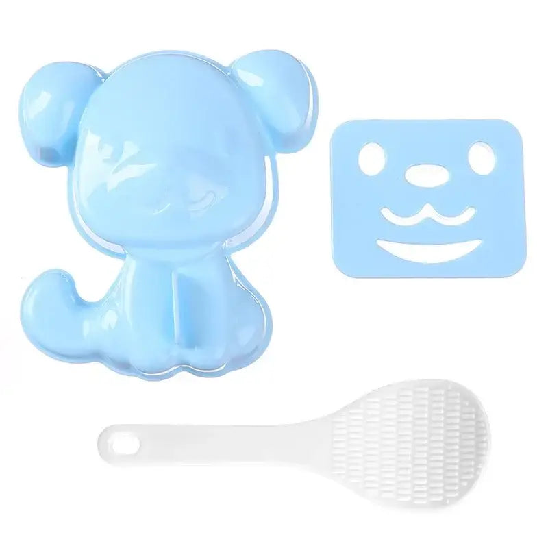 Cartoon animals sushi and sandwich mold set for kitchen bento kids
