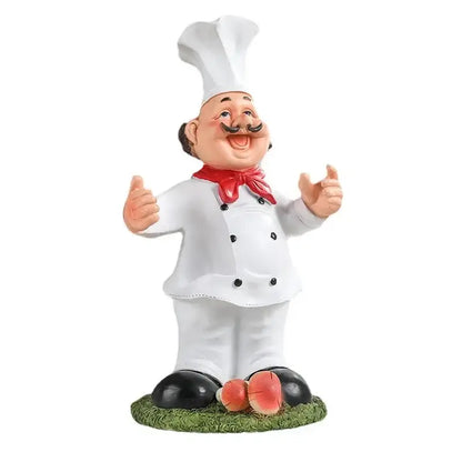 Cartoon chef resin wine rack kitchen decor storage holder
