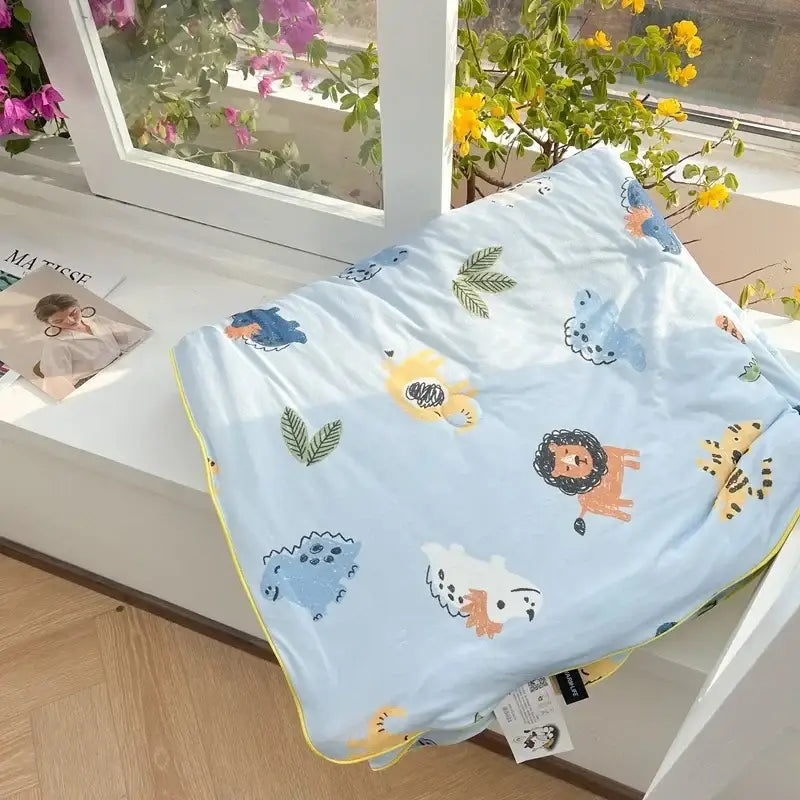 Cartoon patchwork white cookie summer cooling blanket bedroom comforter