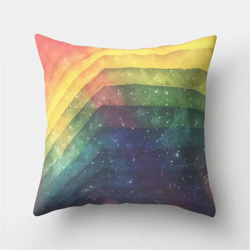 Cartoon planet astronaut pillow case bedroom square cushion cover