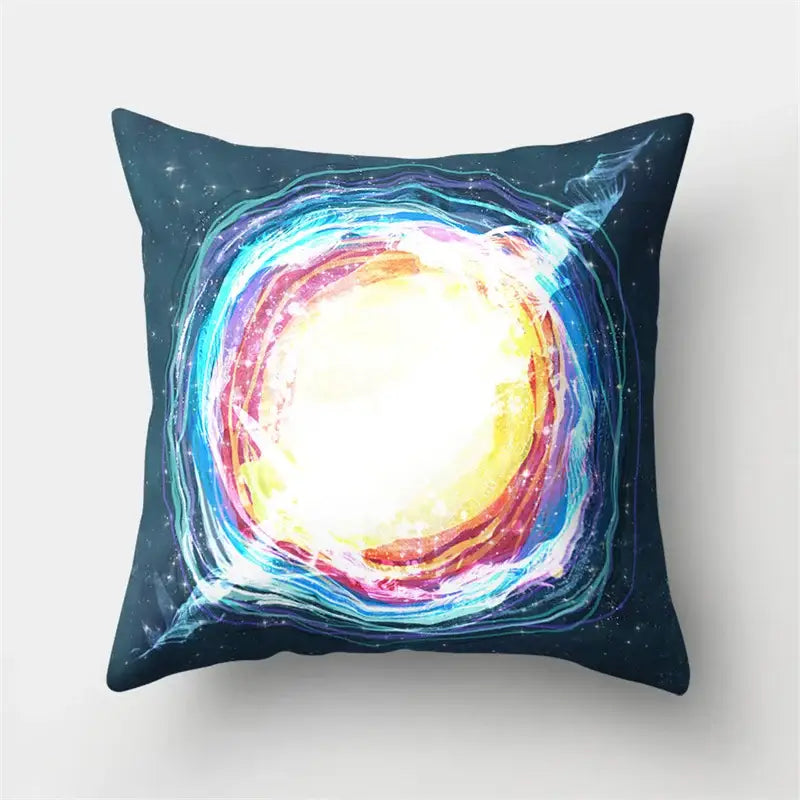 Cartoon planet astronaut pillow case bedroom square cushion cover