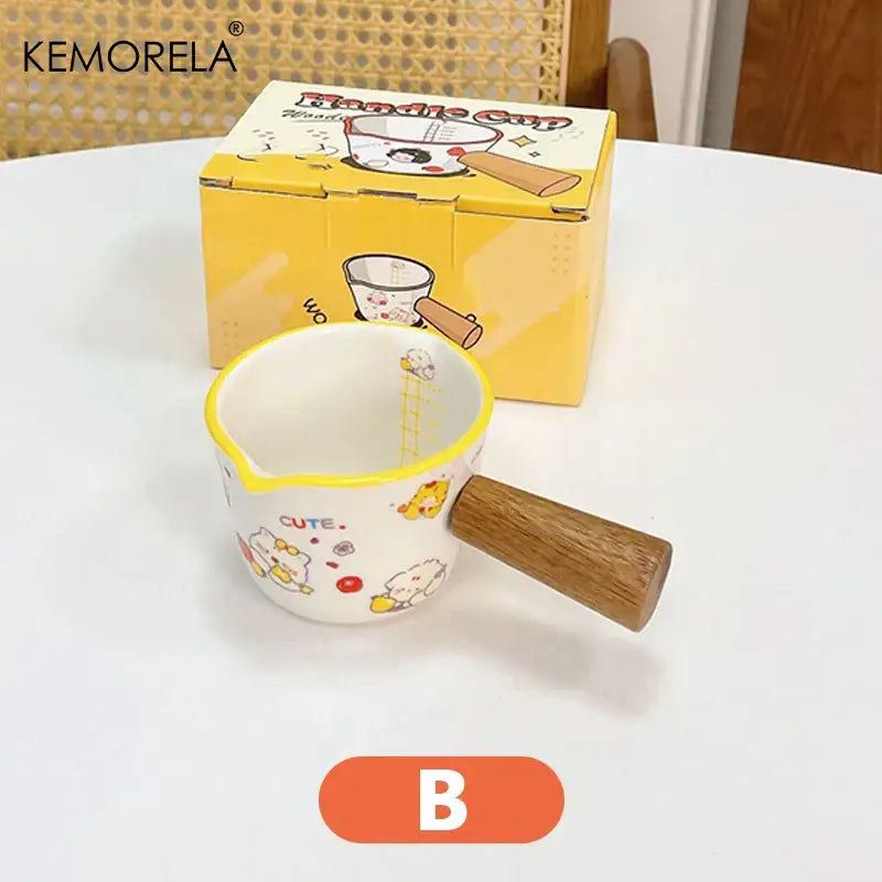 Cartoon white italian ceramic measuring cups kitchen strawberry set