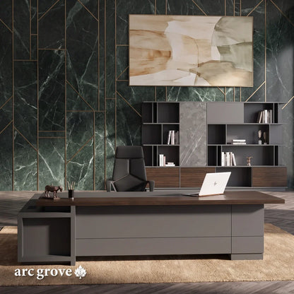 Carwin · Modern L-Shaped Executive Desk