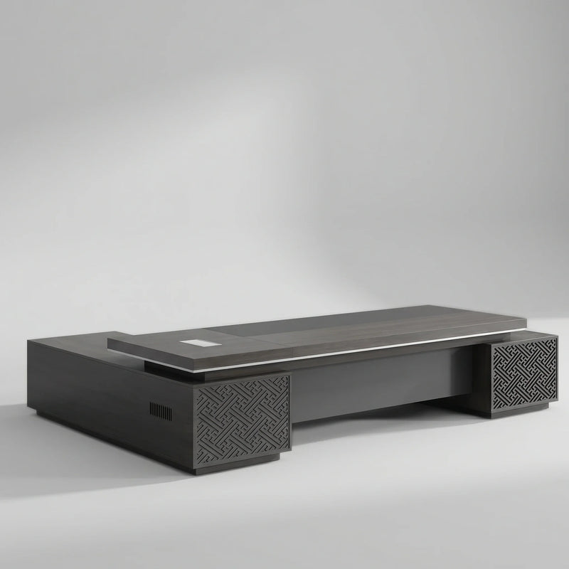Caspian · Modern L-Shaped Executive Desk