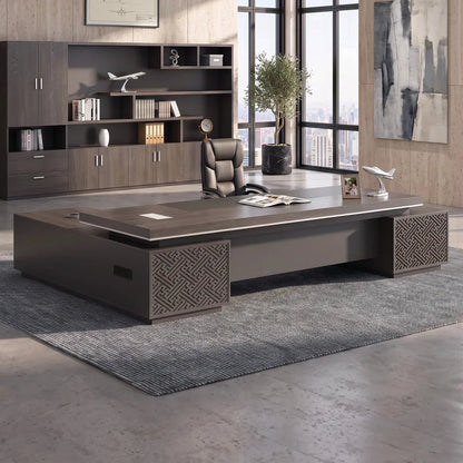 Caspian · Modern L-Shaped Executive Desk
