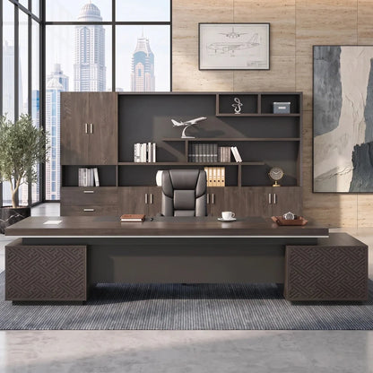 Caspian · Modern L-Shaped Executive Desk