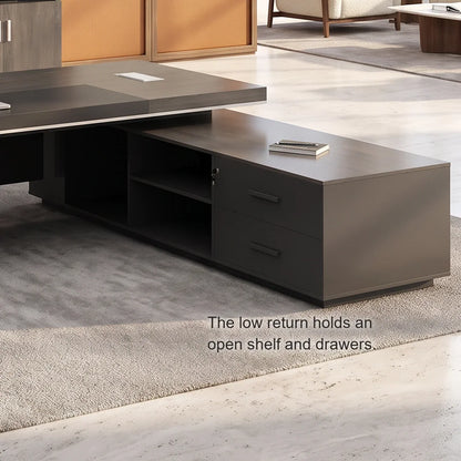 Caspian · Modern L-Shaped Executive Desk