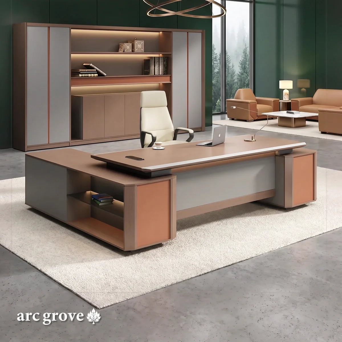 Cassel · Large L-Shaped Executive Desk