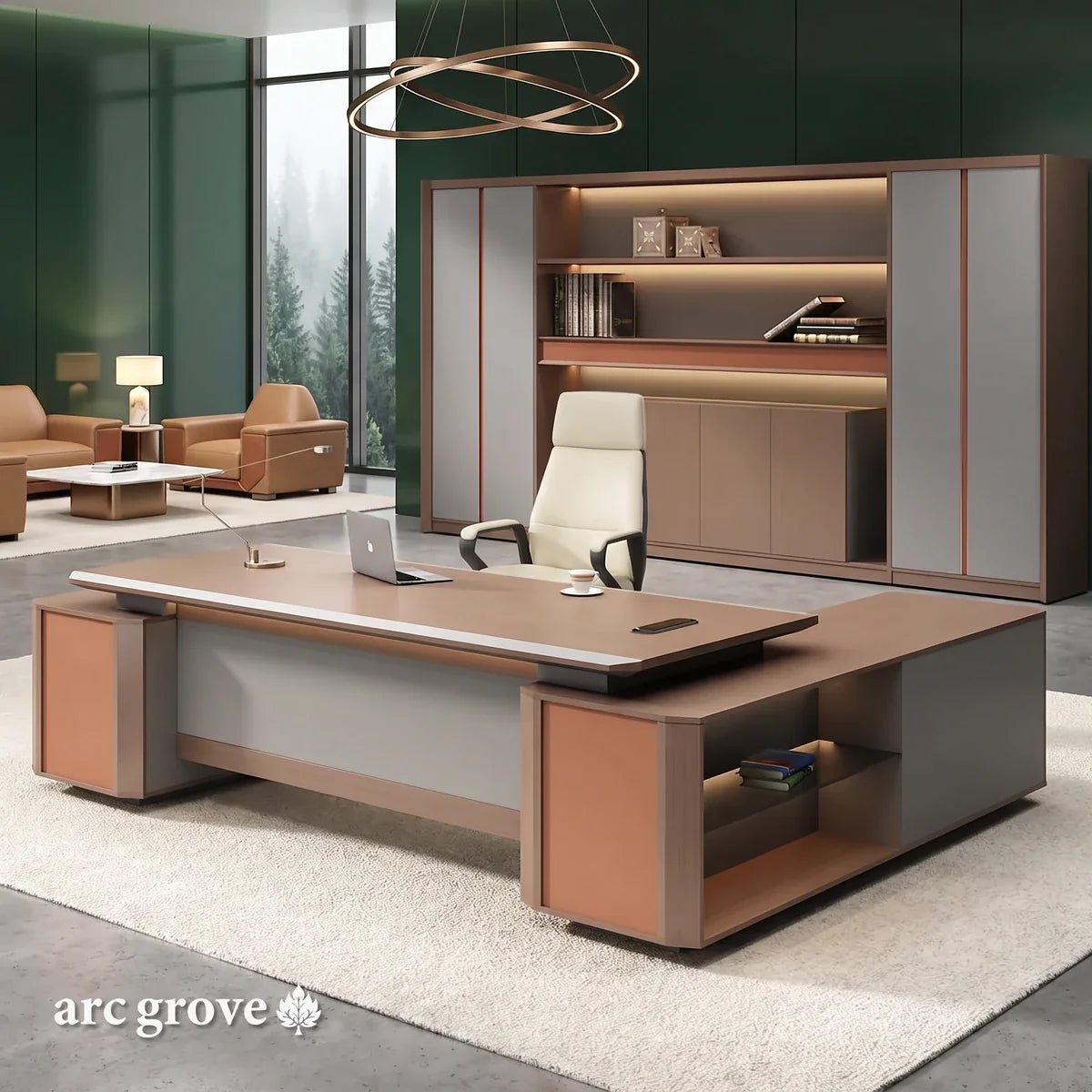 Cassel · Large L-Shaped Executive Desk
