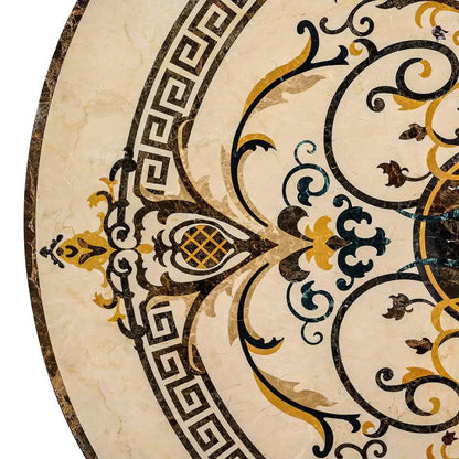 Cassina Multi Finish Round Marble Medallions 36x36