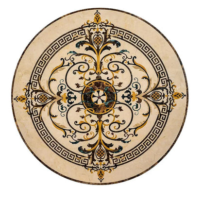 Cassina Multi Finish Round Marble Medallions 36x36