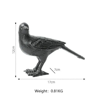 Cast iron bird decoration elegant living room figurine