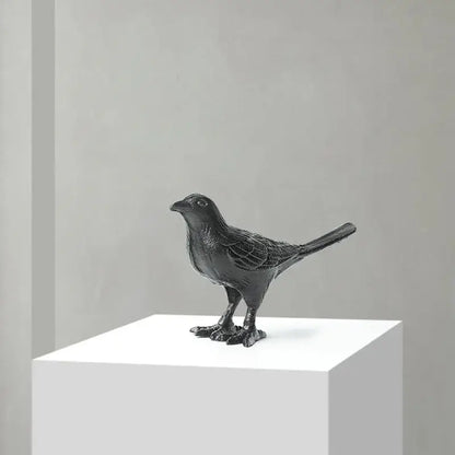 Cast iron bird decoration elegant living room figurine