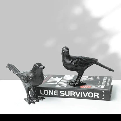 Cast iron bird decoration elegant living room figurine