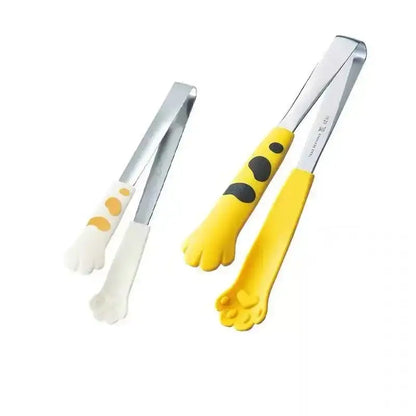 Cat paw stainless steel food tongs kitchen gadgets