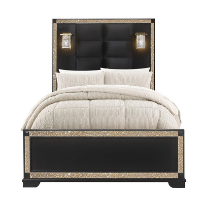 Lively - Bed With Lamps, Elegant Design