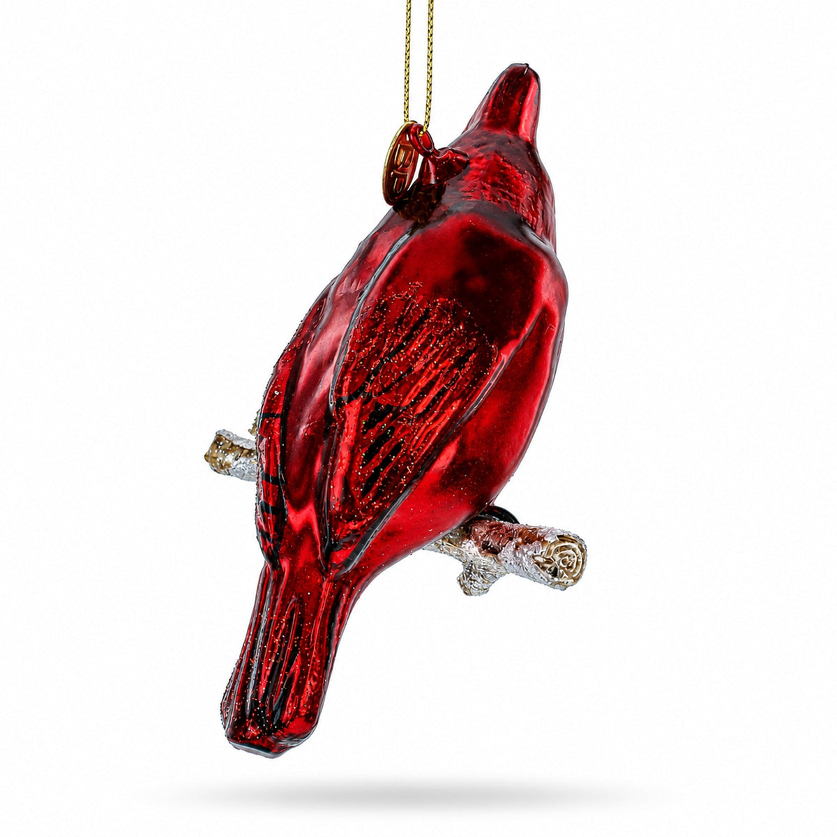 Cardinal Glass Christmas Ornament