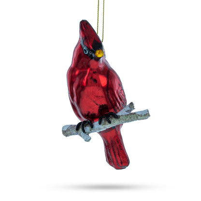 Cardinal Glass Christmas Ornament