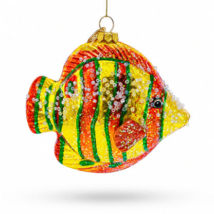Aquarium Fish Glass Christmas Ornament