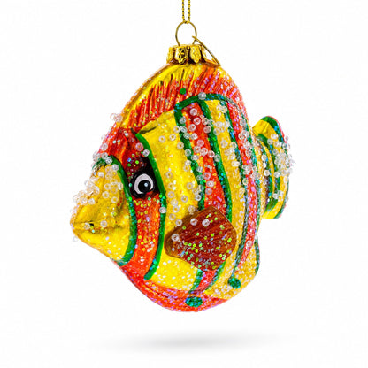 Aquarium Fish Glass Christmas Ornament