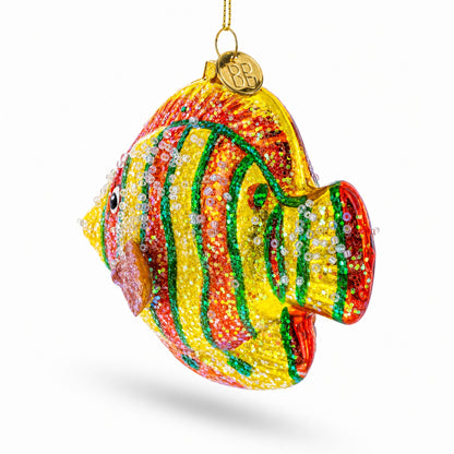 Aquarium Fish Glass Christmas Ornament