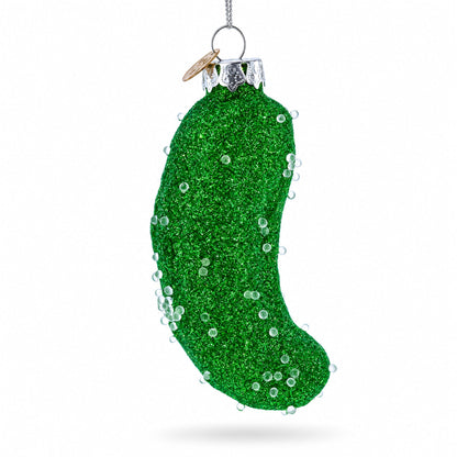 Salted Pickle Glass  Christmas Ornament