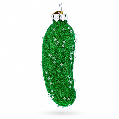 Salted Pickle Glass  Christmas Ornament