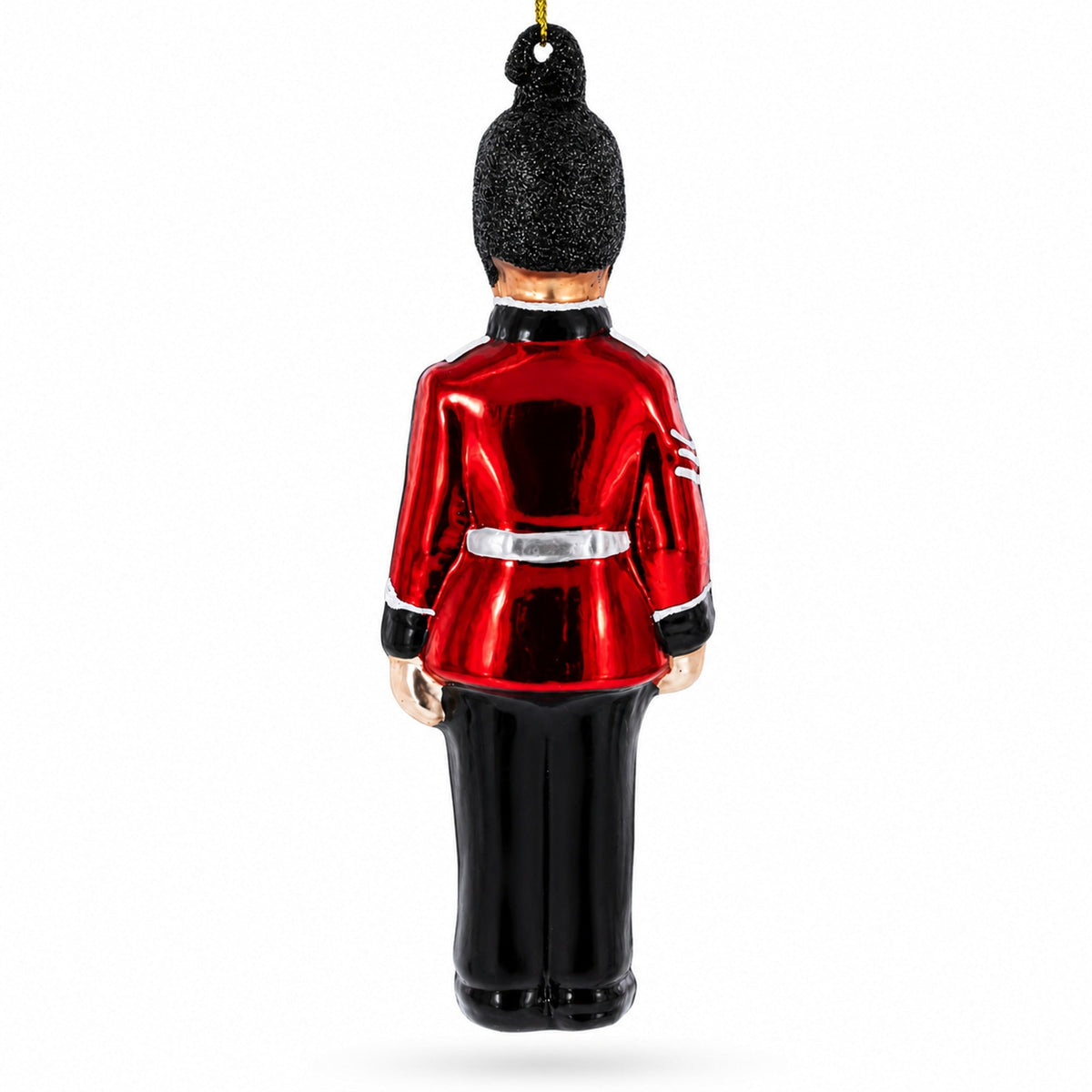 British Royal Guard British Glass Christmas Ornament