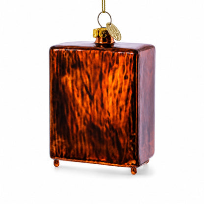Nostalgic Retro Classic TV Glass Christmas Ornament
