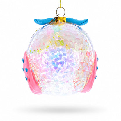 Sage Wise Owl Glass Christmas Ornament