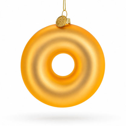 Doughnut Delight Glass Christmas Ornament