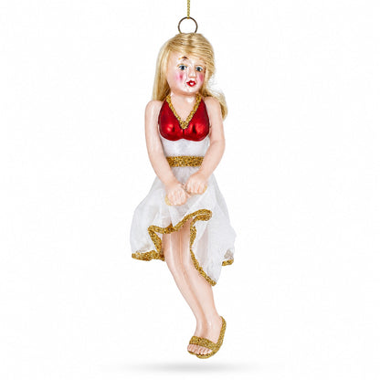 Screen Legend Glass Christmas Ornament