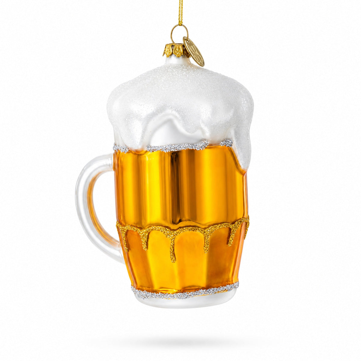 Frothy Beer Mug Glass Christmas Ornament