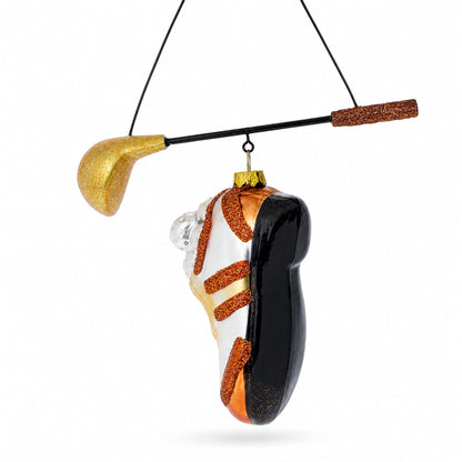 Golf Essentials Glass Christmas Ornament