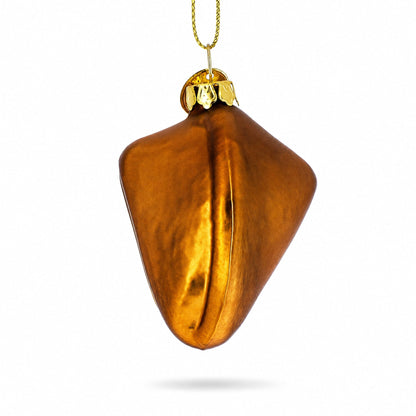 Fortune Cookie Delight Glass Christmas Ornament