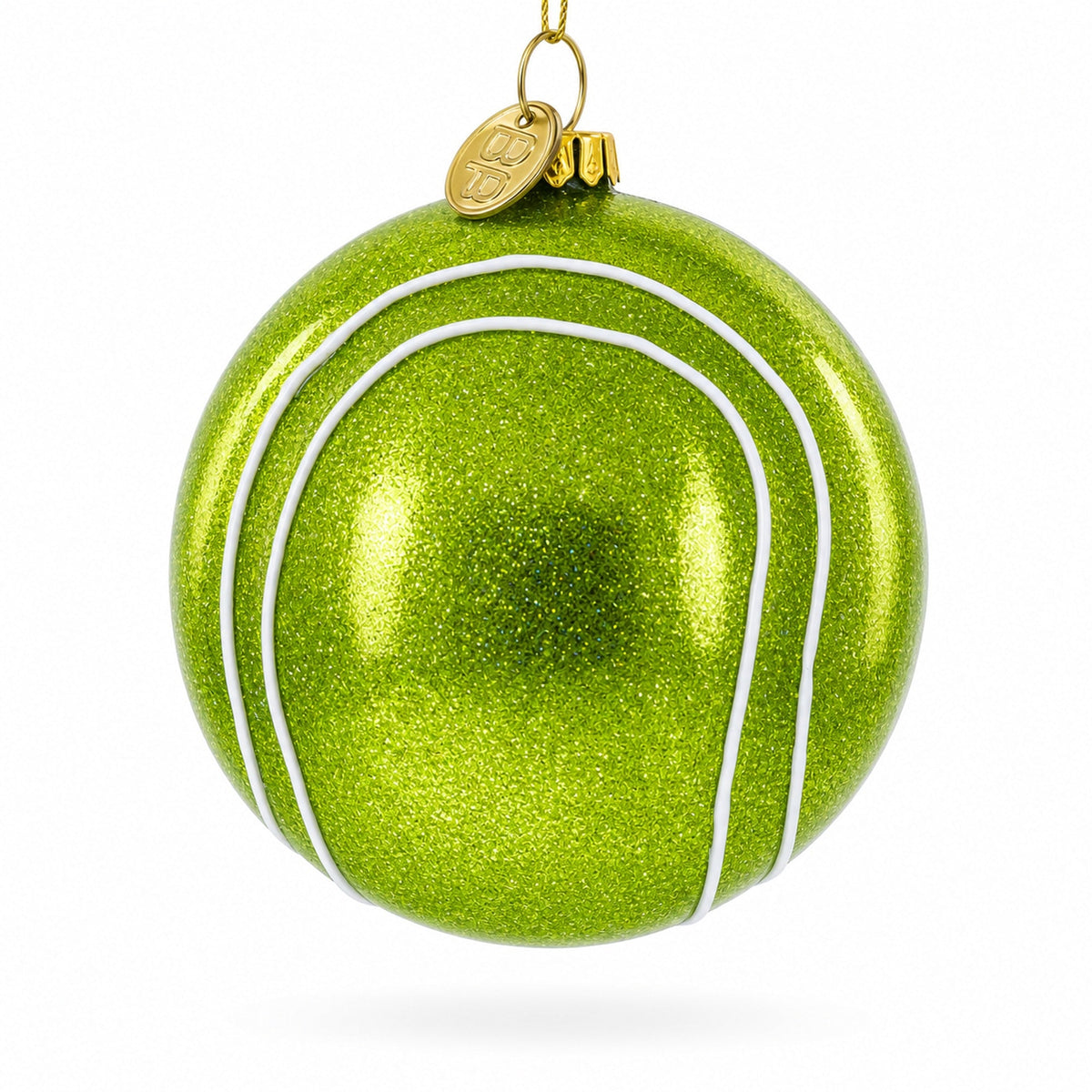 Tennis Ball Glass Christmas Ornament