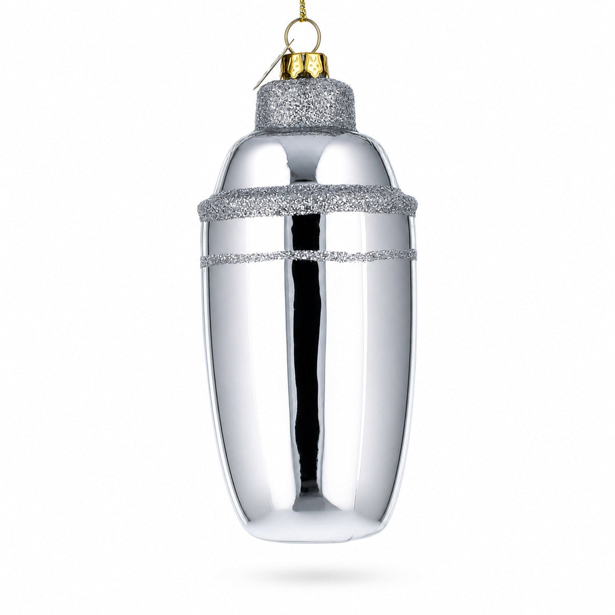 Bar Cocktail Shaker Glass Christmas Ornament
